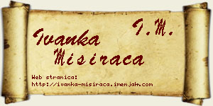 Ivanka Misirača vizit kartica